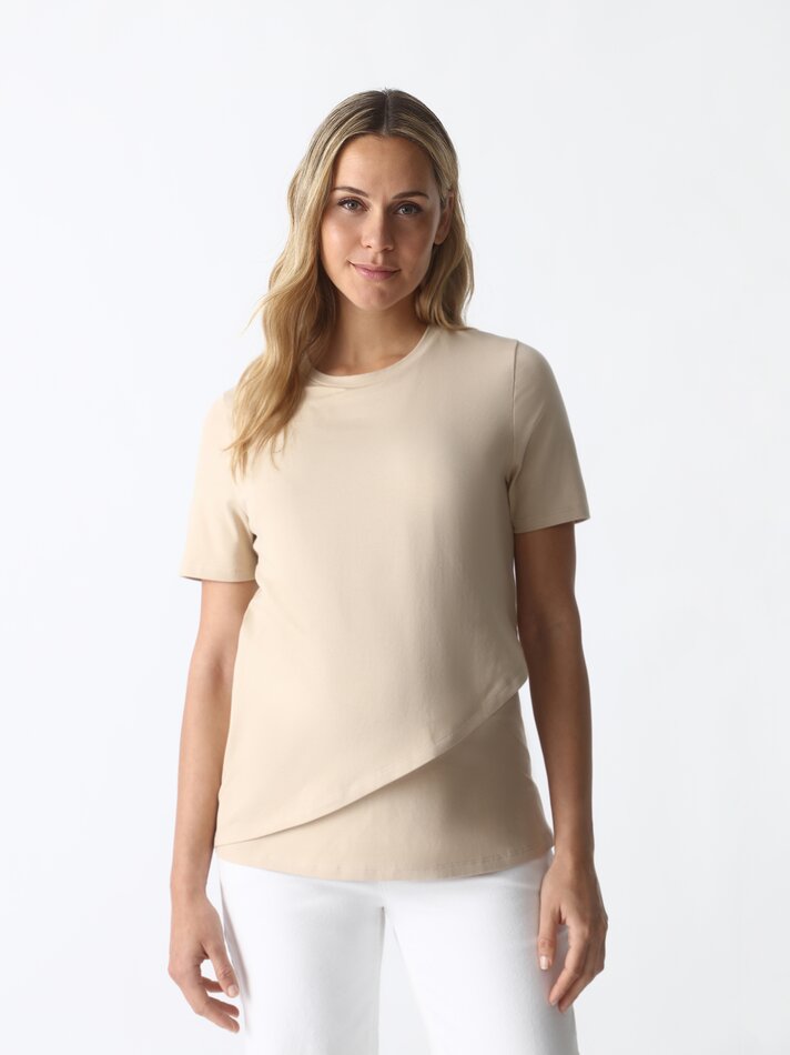 Camiseta de manga curta para gestantes - Arena