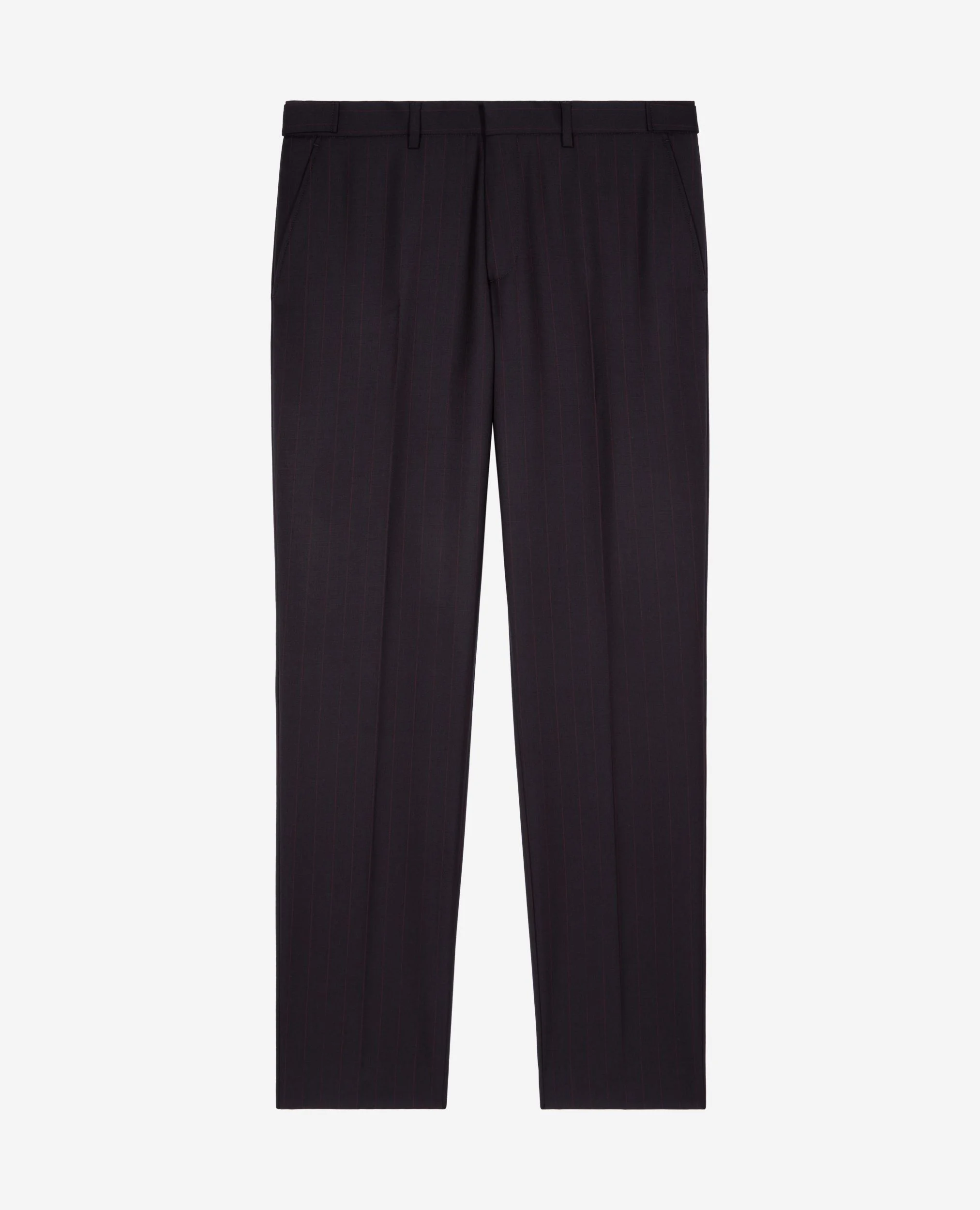 Pantalon de costume à rayures marine