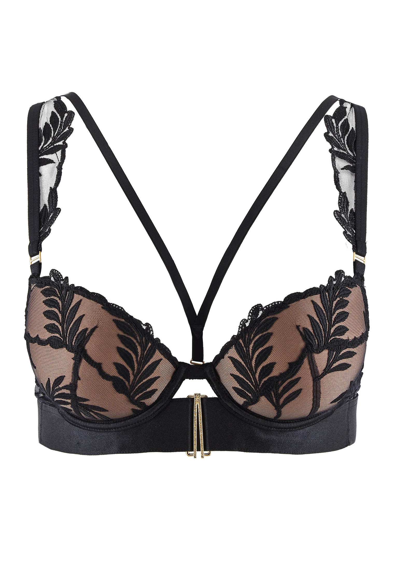 QUEEN OF SHADOW - Soutien-gorge push-up coque | Noir