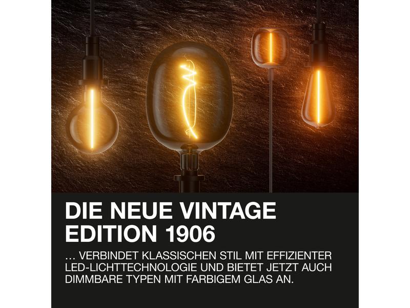 OSRAM Lampe Vintage 1906 Globe95, 11W, E27, Warmweiss Dimmbare LED-Lampen, Vintage-Edition