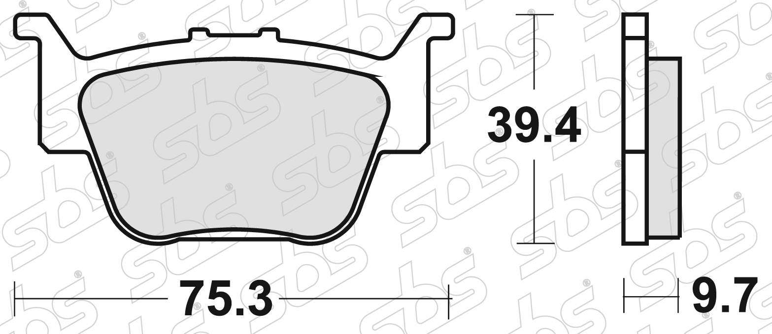 SBS - Plaquettes de frein 813 SI