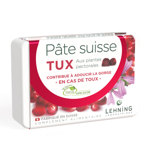 Lehning Pâte Suisse Tux - Toux, Irritation de la Gorge