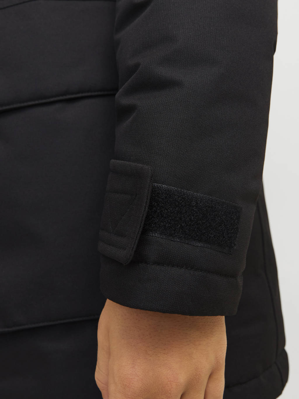 JACK & JONES gewatteerde winterjas zwart