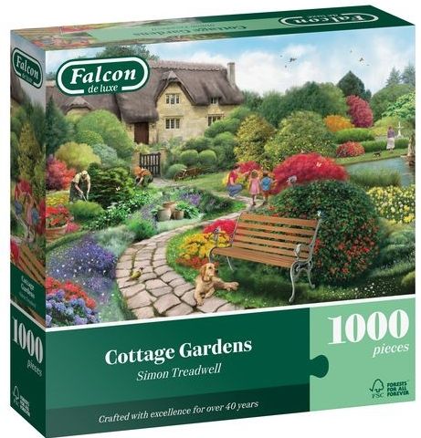 Falcon - Cottage Gardens - 1000 stukjes puzzel - Legpuzzel
