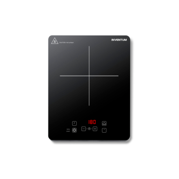 Inventum KI120T - Inductie kookplaat - 1 kookzone - 2000 watt - 10 standen - Zwart