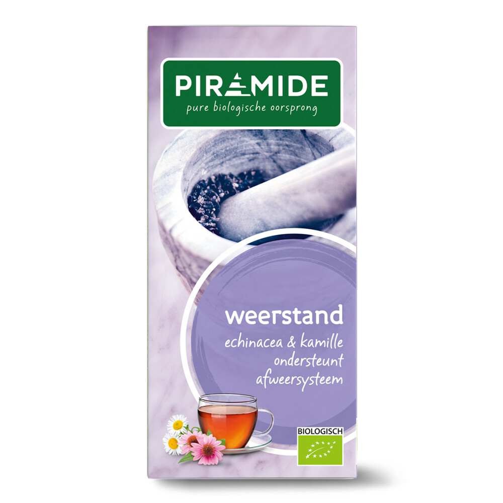 3x Piramide Weerstand Thee Bio20 stuks