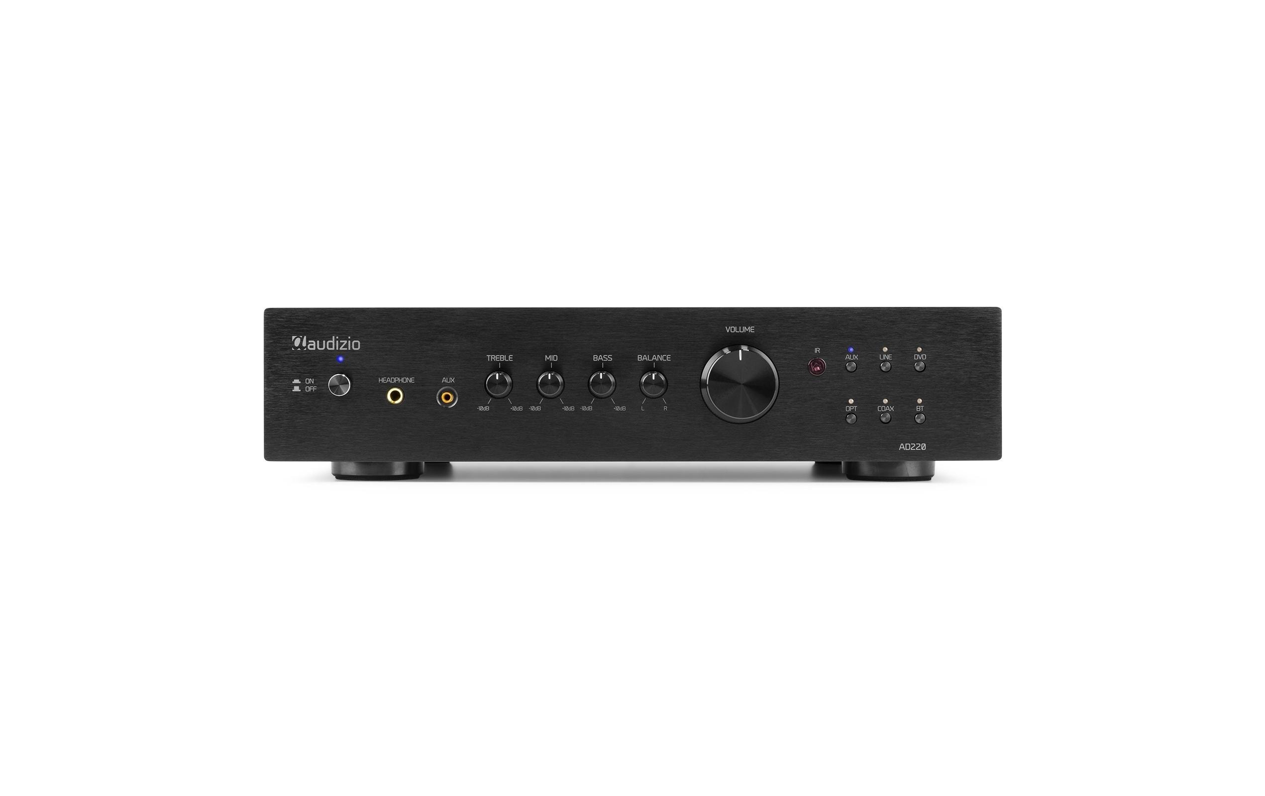 Stereo-Verstärker AD220B Schwarz<br>Vielseitiger 2-Kanal-Verstärker mit grosser Funktionalität