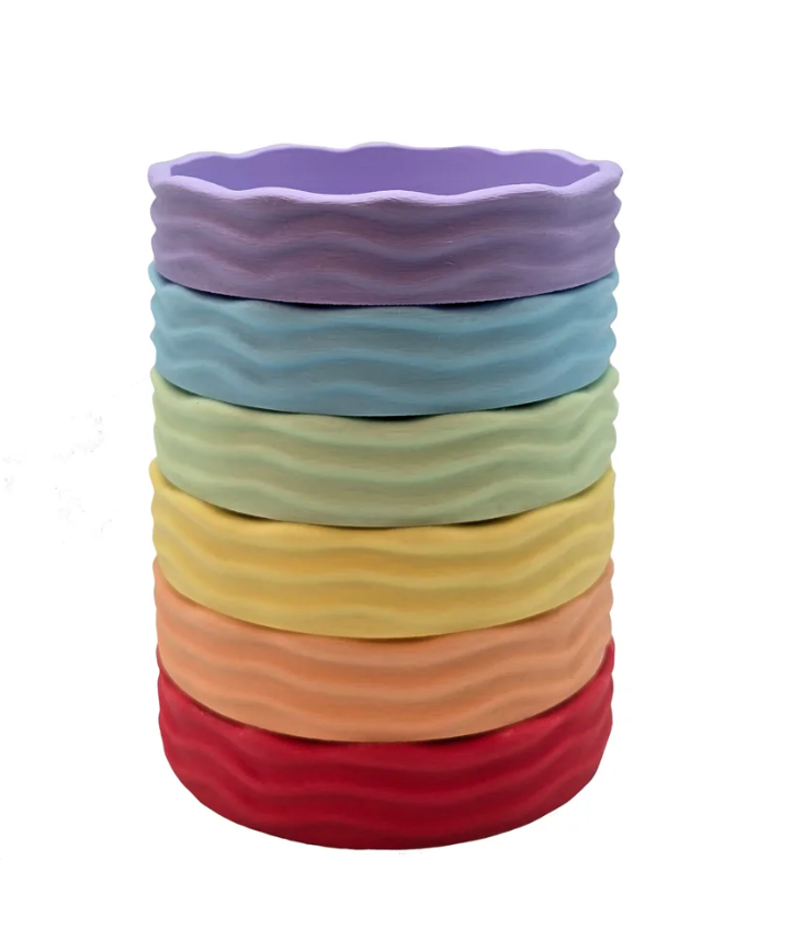 Grennn Grennn 'Wave' pastelbakjes set