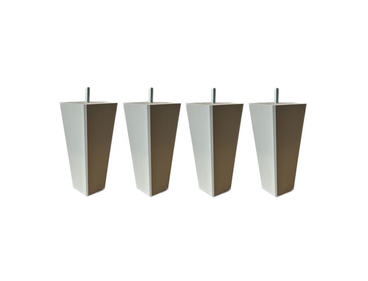 SOMEO - Pied fuseau tronqué gris (lot de 4) gris clair