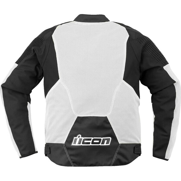 Icon - Blouson Overlord3 Mesh™ Blanc / Noir