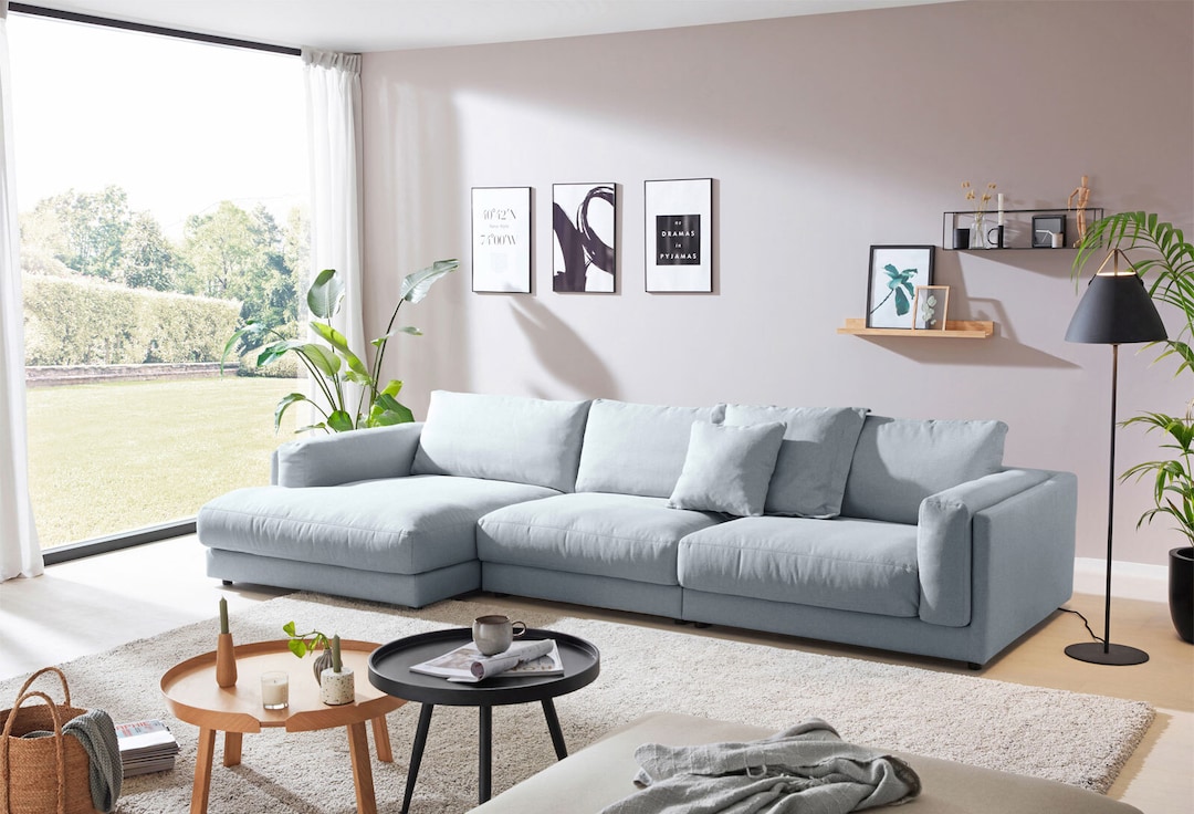 Ole Gunderson Ecksofa-Kombi LASSE III 125 x 352 cm grau