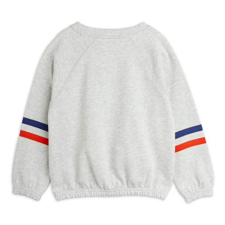 Mini Rodini Sweat Super Sporty Coton Bio | Gris chiné