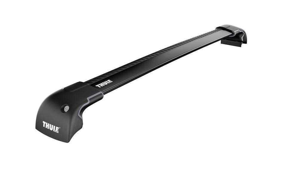 Relinglastenträger WingBar Edge 9596B Schwarz, 2 Stk.<br>Lastenträger für Personenwagen mit Dachreling