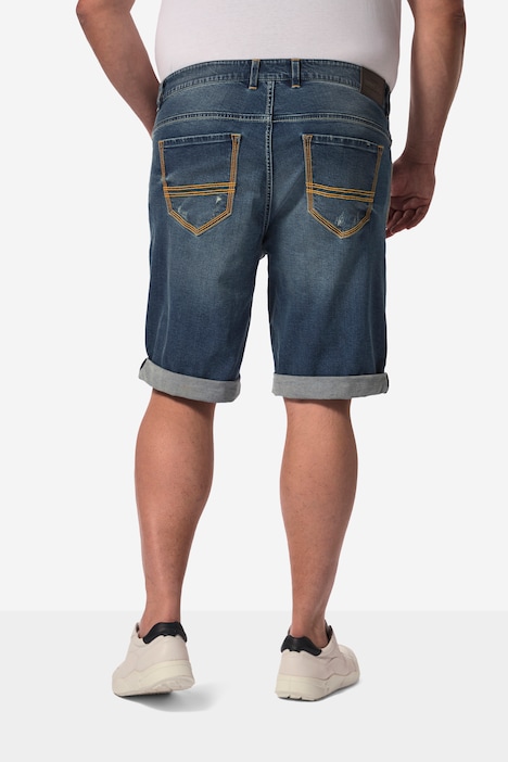 John F. Gee Jeans-Bermuda, Kontraste, 5-Pocket, bis 74