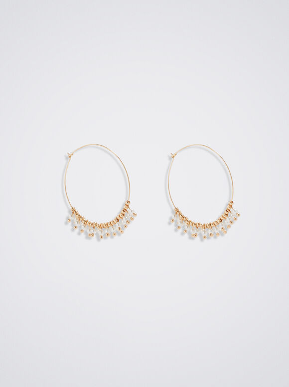 Brincos de argola dourados - Dourado
