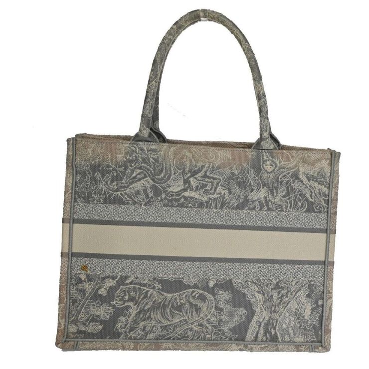 Dior Vintage Dior Book Tote Grey