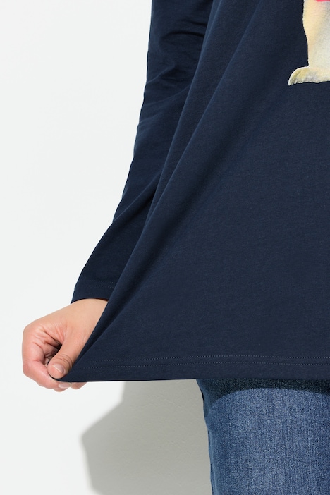 Weihnachtsshirt, Eichhörnchen, V-Ausschnitt, Langarm
