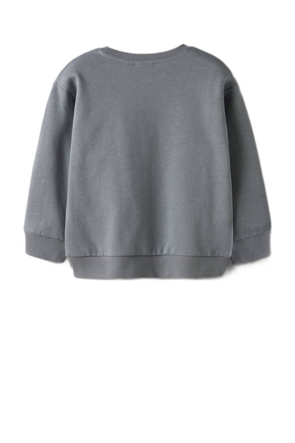 NAME IT MINI sweater grijsblauw