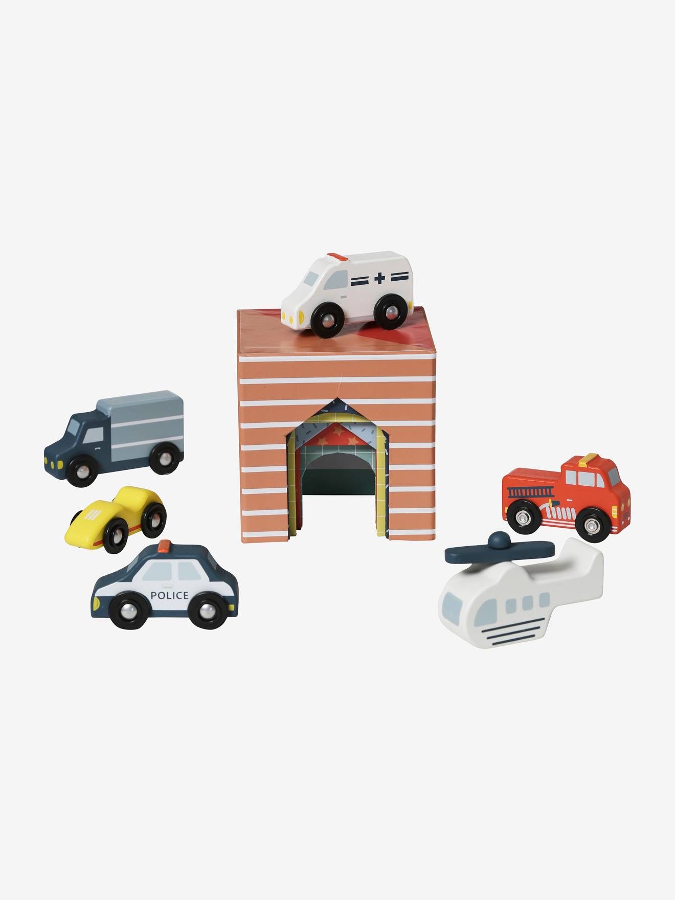 Torre cúbica Carrinhos de bebê multicoloridos