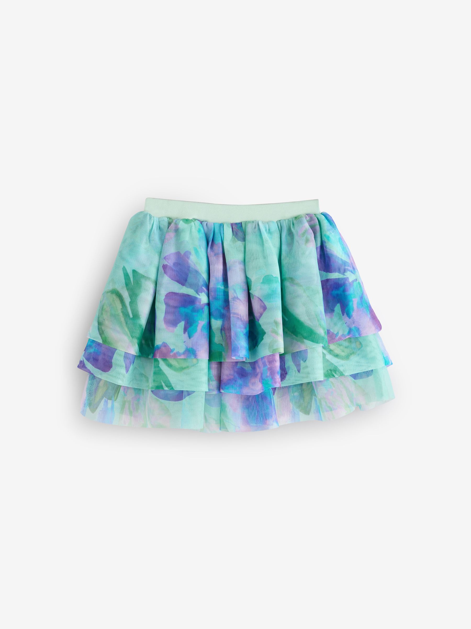 Angel & Rocket Lois mintgroene bloemen tutu en franje mouw bodysuit set