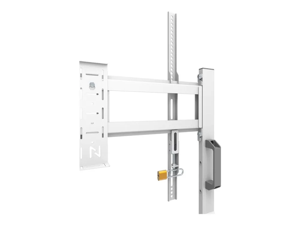 Neomounts Move Go FL50-525WH1 - Vogn med hjul - for fladt panel - låsbar - stål - hvid - skærmstørrelse: 55