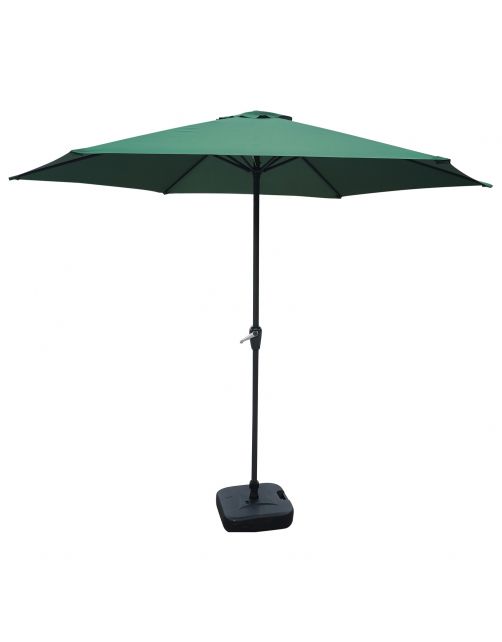 Bestgarden Parasol Aluminium - Tuinmeubelen - Ø3 m Donkergroen
