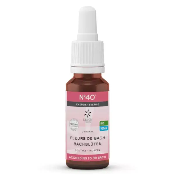 Lemon Pharma Bach Flower Remedies Energy No. 40 Orgânico 20ml