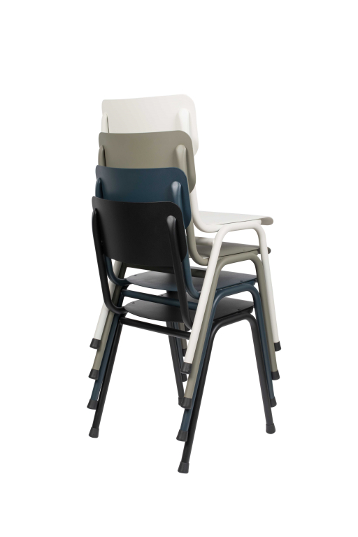 Zuiver Back to school tuinstoel zwart