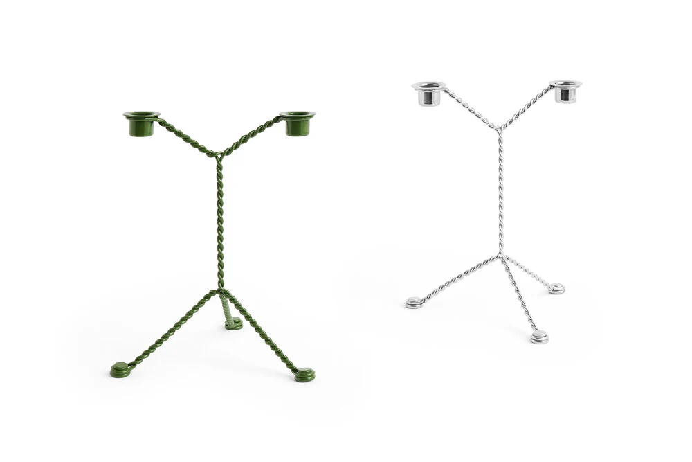 HAY  Wire lysestage, Mirror - H25 cm.
