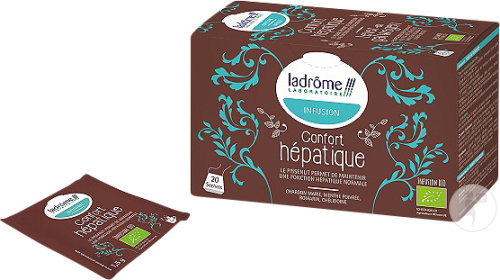 Ladrôme Confort Hépatique Infusion Plantes Bio 20 Sachets