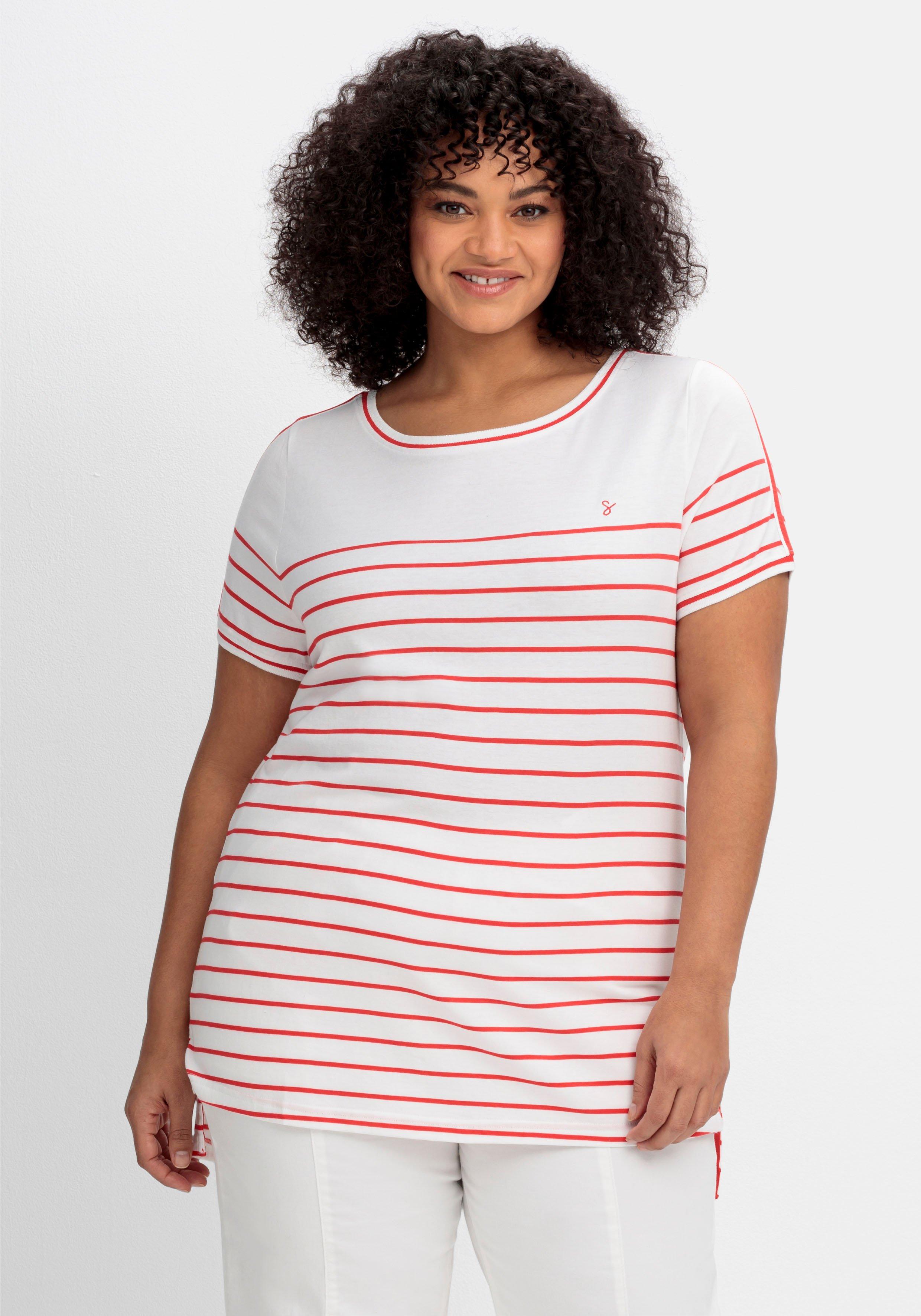 Ringelshirt mit Kontrastdetails