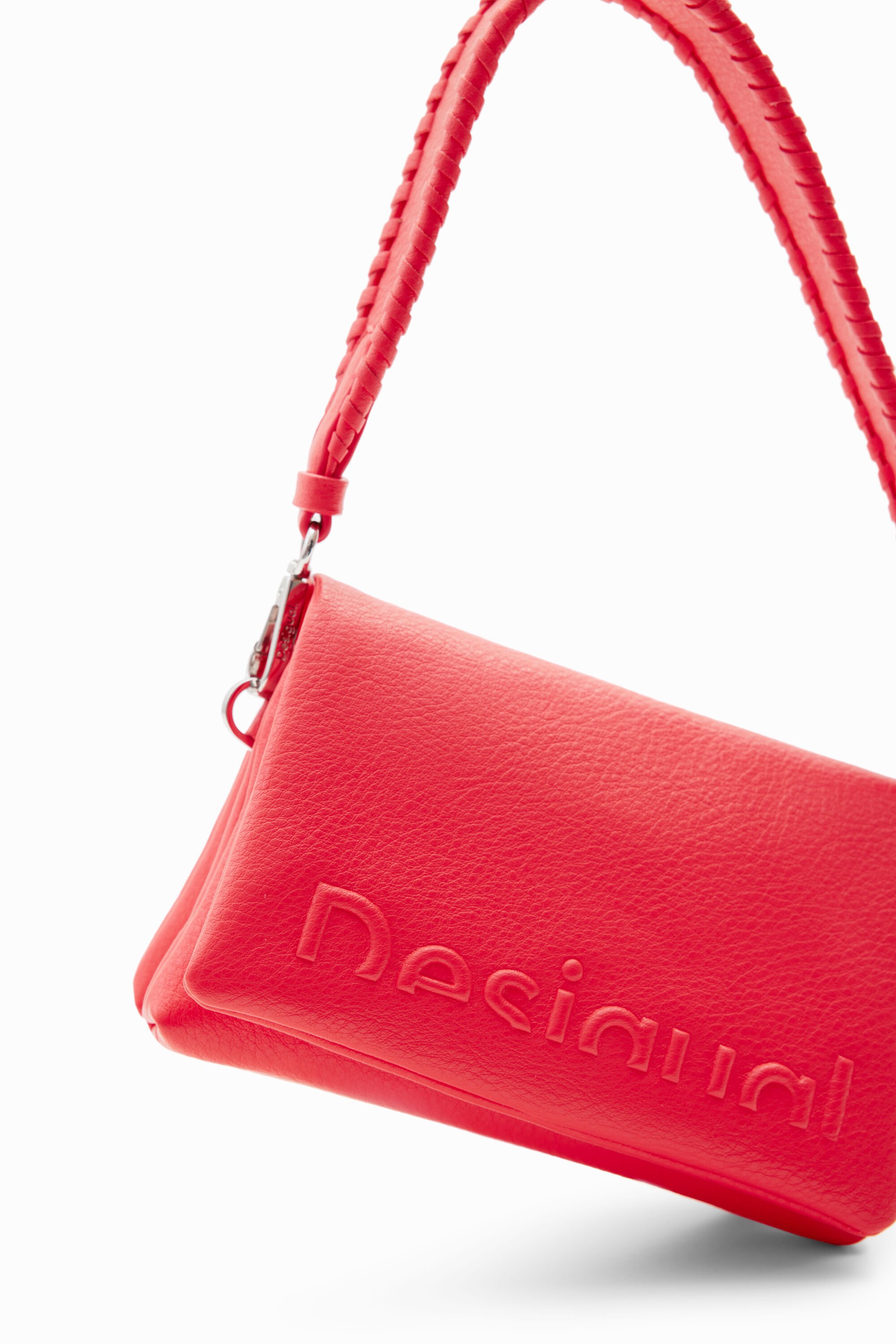 Mini sac à bandoulière demi-logo