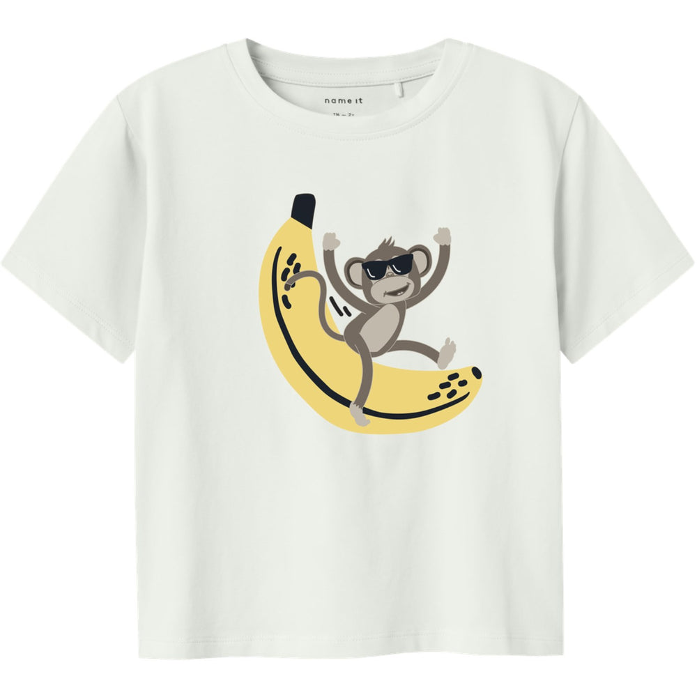Køb Name It Bright White Jax Regular T-Shirt