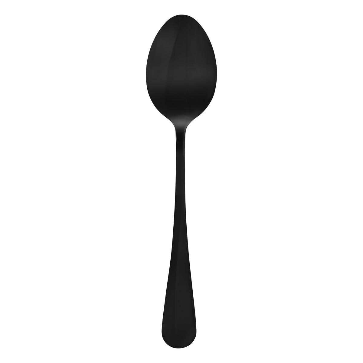LOT 4 CUILLERES A SOUPE SHADOW INOX NOIR