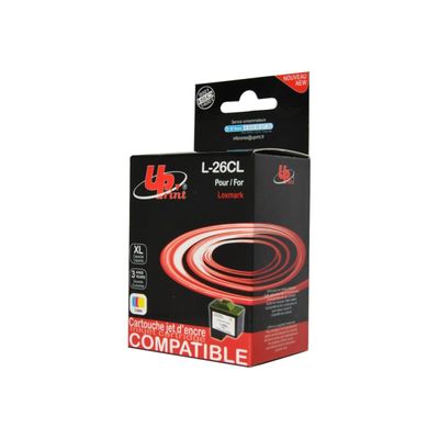 Cartouche compatible Lexmark 26 - cyan, magenta, jaune - Uprint