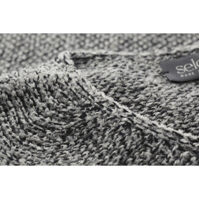 Herrenpullover Seamless, Hellgrau-Schwarz