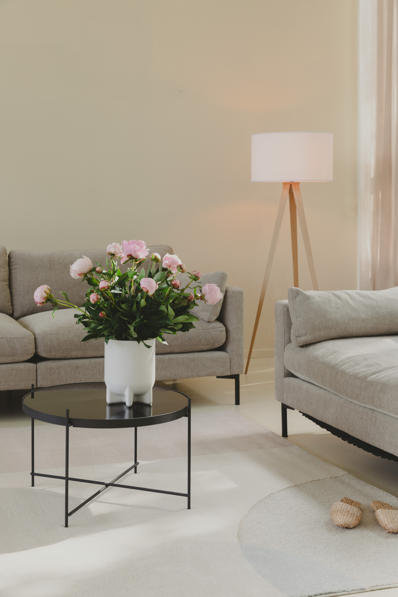 Zuiver vloerkleed Dream 200x300 cm naturel/roze