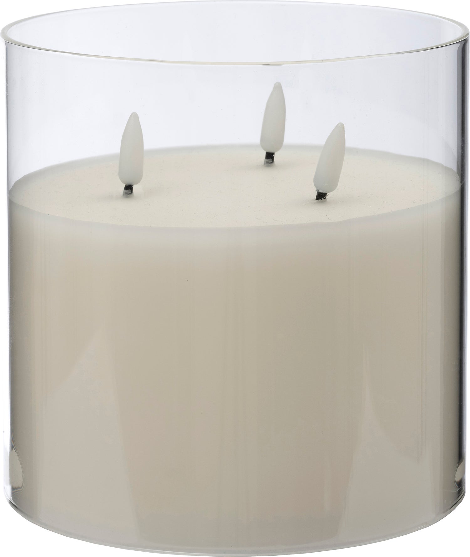 Intratuin LED kaars in glas Apollo transparant D 15 H 15 cm