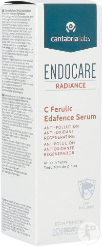Endocare Radiance C Ferulic Edafence Sérum Tous Types De Peaux Flacon-Pompe 30ml