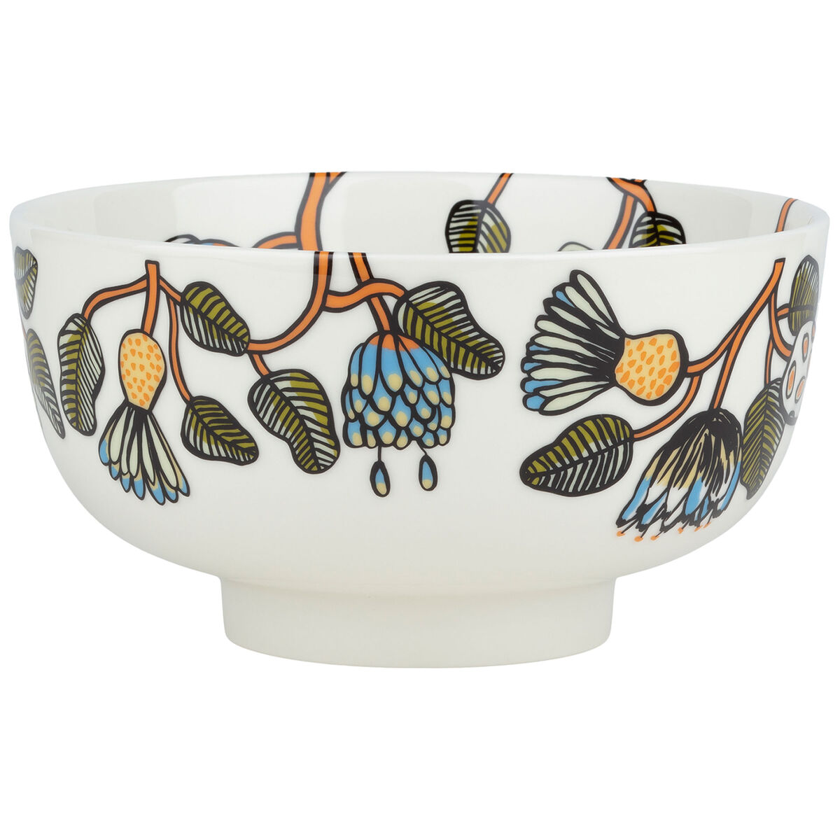 Marimekko Tiara serveringsbolle 1,5 liter, hvit/grønn/orange