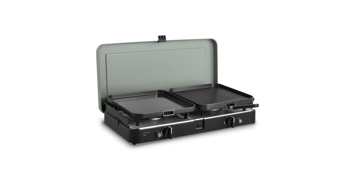 Cadac2 Cook 3 Pro Deluxe gaskooktoestel  (met bakplaat en grillplaat)