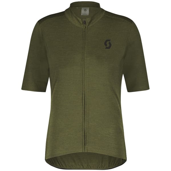 Maillot vélo SCOTT SHIRT M'S GRAVEL MERINO SS FIR GREEN/BLACK