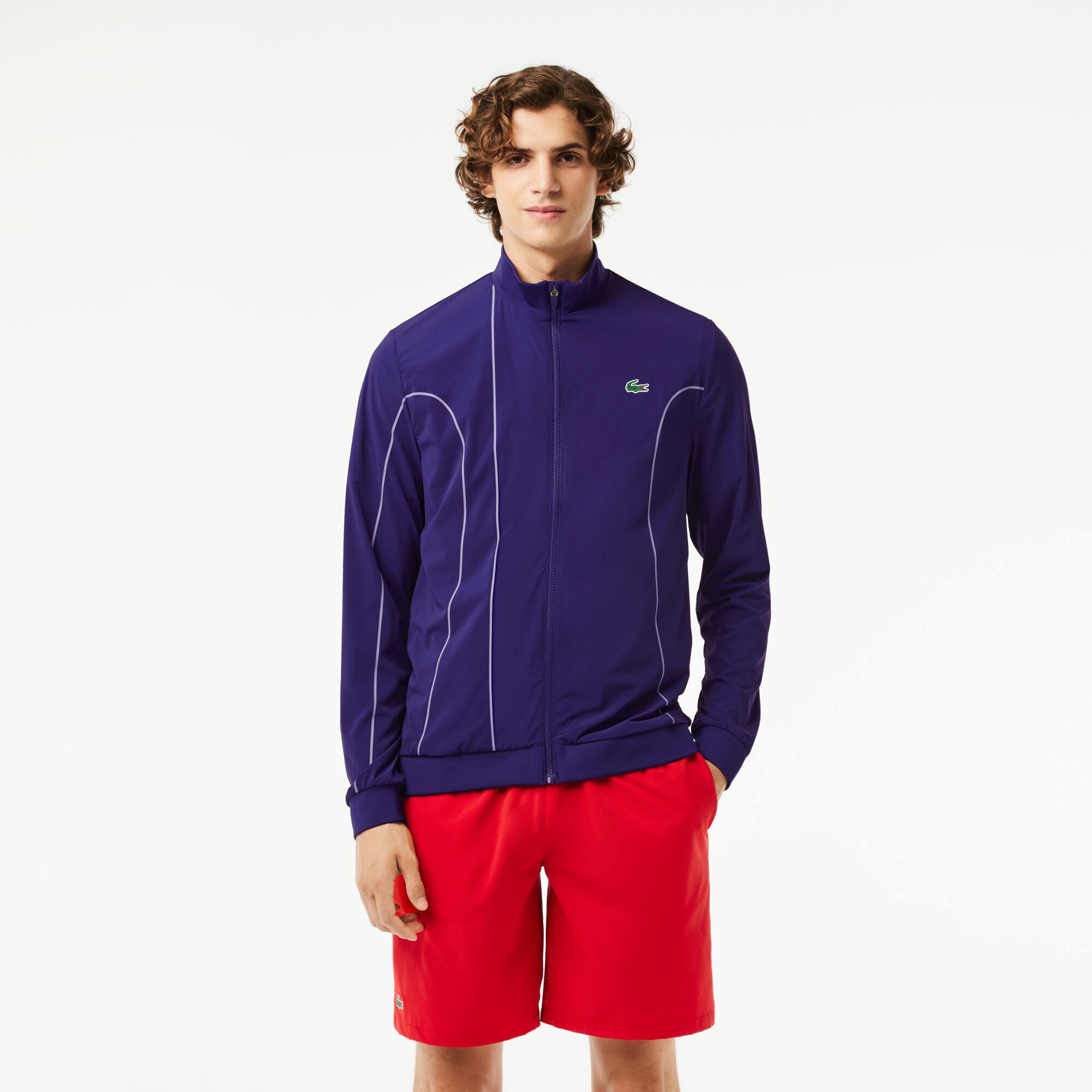 Veste d'après match homme Lacoste SPORT x Novak Djokovic Manteaux & Vestes - Violet - Lacoste - Homme
