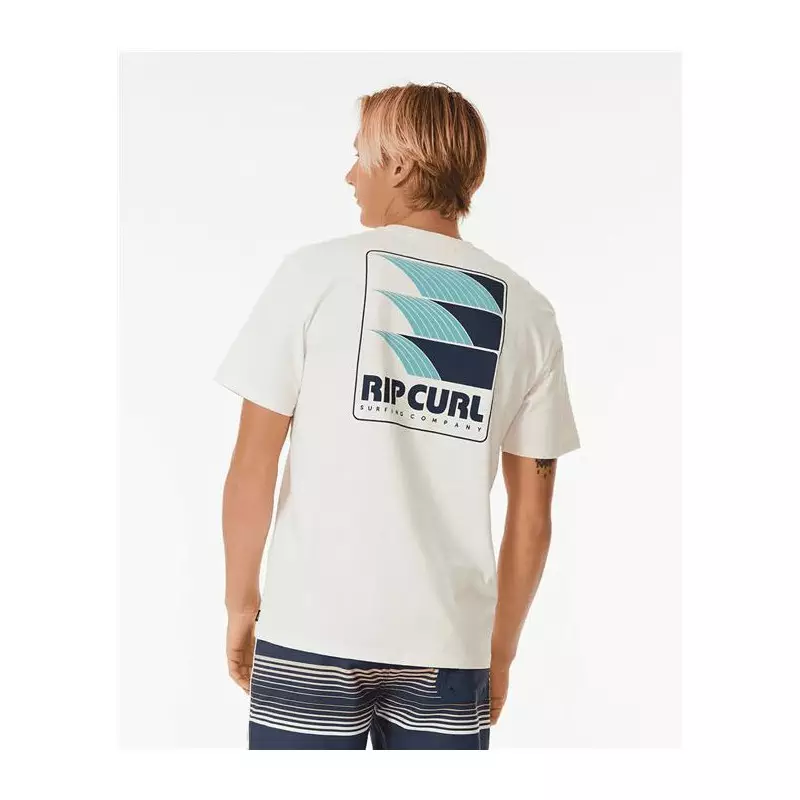 Teeshirt RIPCURL Surf Revival Line Up Tee Bone