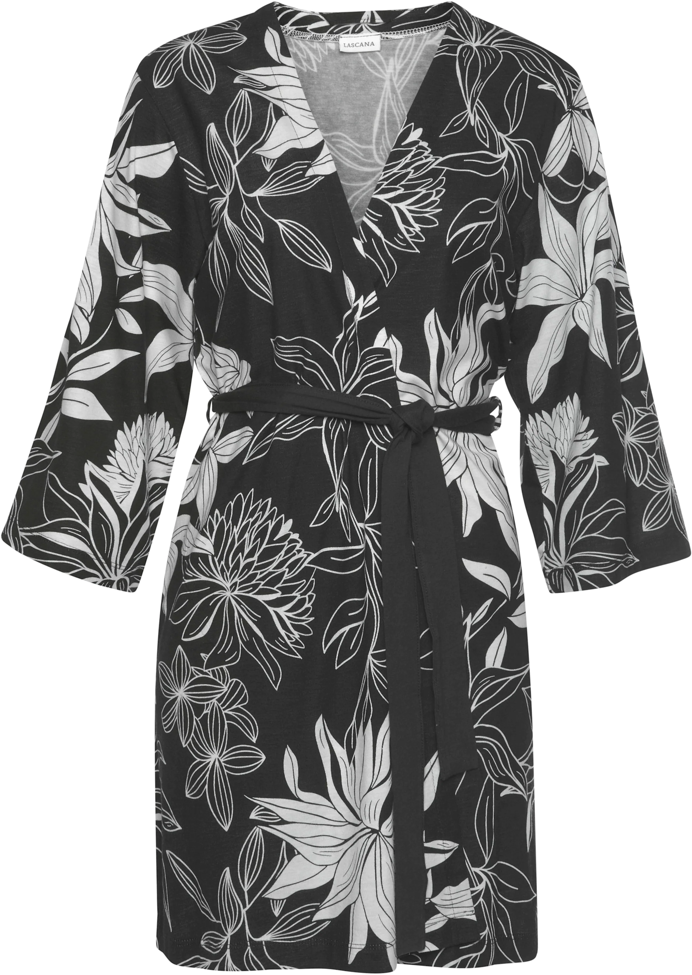 LASCANA Kimono in schwarz