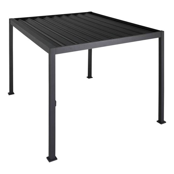 Pergola bioclimatique rétractable EVORA Gris