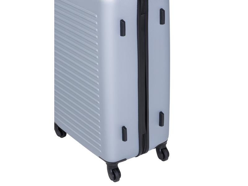 FTM Reisekofferset World Superb 3-teilig, Silbergrau Drei Trolleys unterschiedlicher Grösse