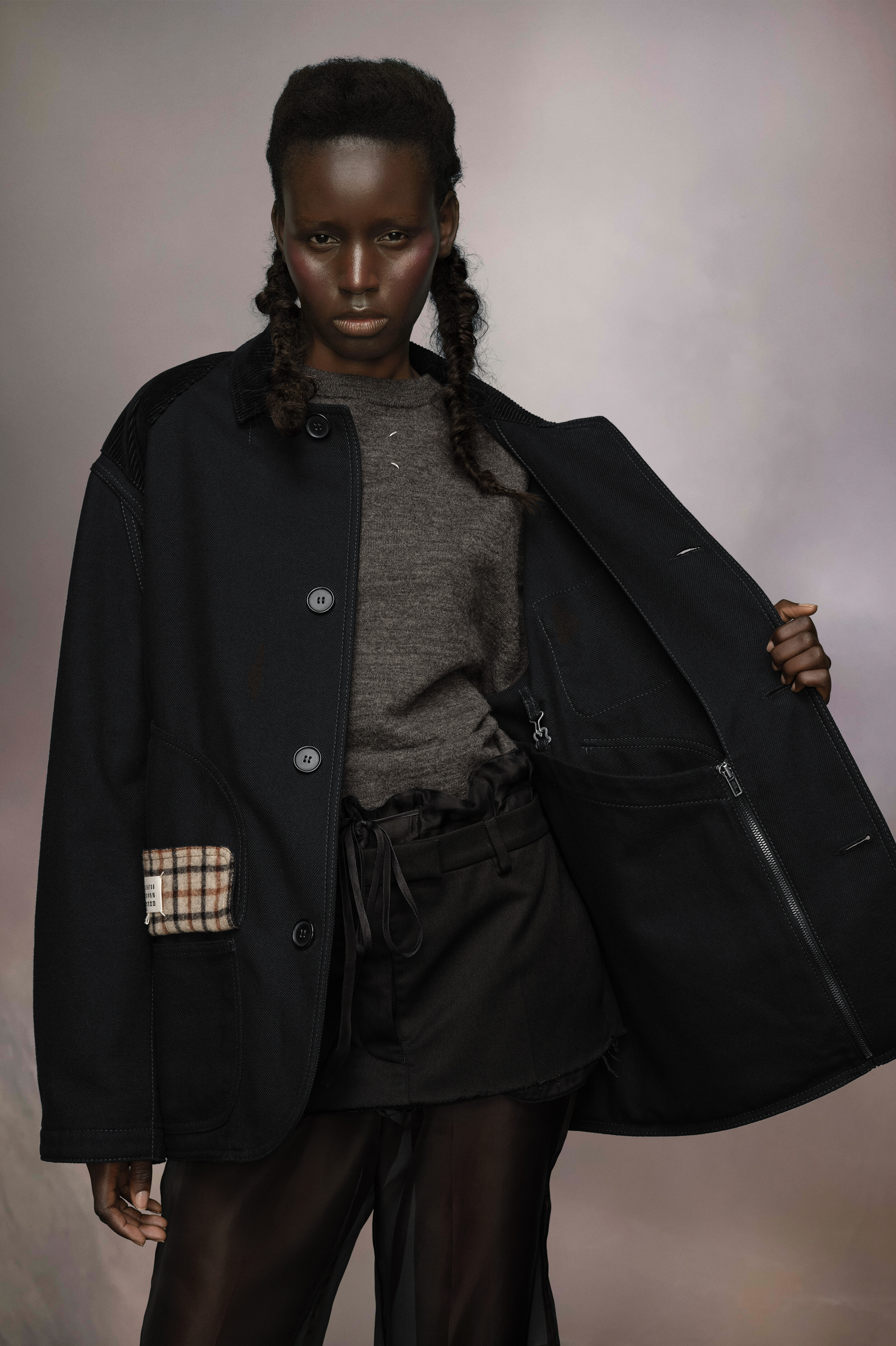 Manteau double en coton épais