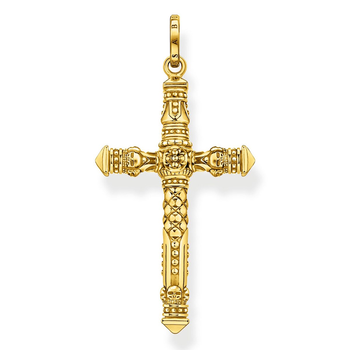 Pendentif Thomas Sabo croix argent doré