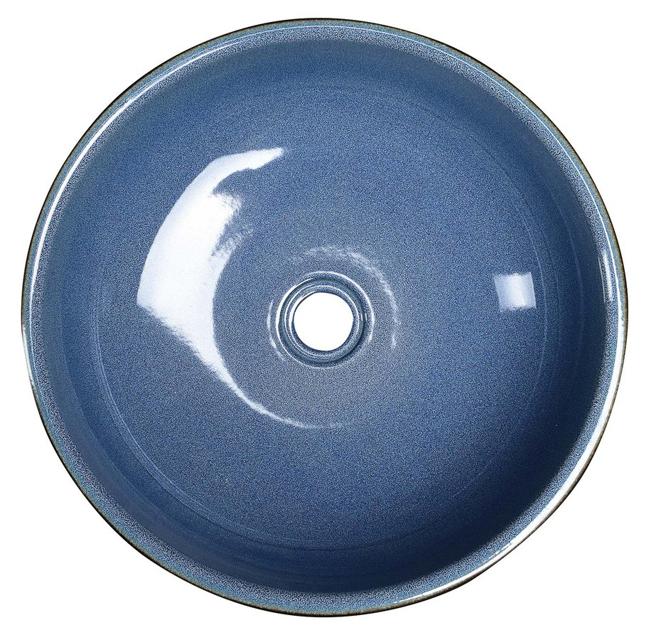 Sapho Priori keramische ronde waskom 41cm blauw/grijs